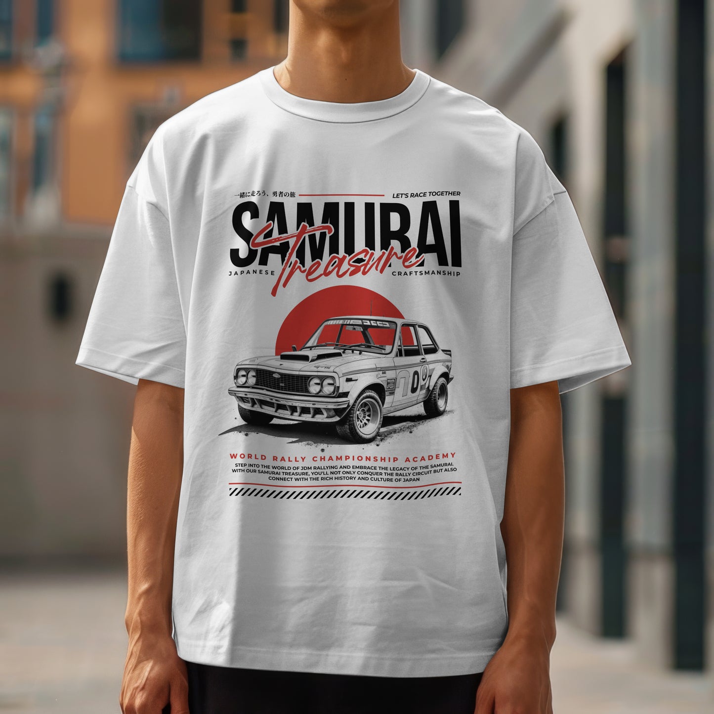 Men's Japanese JDM Crew Neck Short Sleeve Cotton T-Shirt - Classic Fit