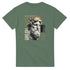 Green Gothic Gods graphic T-shirt featuring a marble bust with laurel crown and typography.