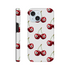 Lucky Cherries dual-layer iPhone case with cherry pattern and 8-ball motifs; wraparound print for iPhone 16/15/14/13.