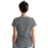 Back view of a woman wearing Good Vibes Only T Shirt Women's Graphic Tee in soft cotton blend.