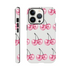 Glitter ball cherries wraparound dual-layer tough protective case for iPhone 16 15 14 13