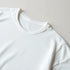 White women's crew-neck T-shirt made from soft heavyweight cotton blend.