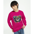 Pink Teddy Bear Men's Graphic Sweatshirt with colorful graffiti bear design and dripping paint.