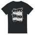 Black men's mental health graphic T-shirt with bold white text: Overthinking Solves Nothing.