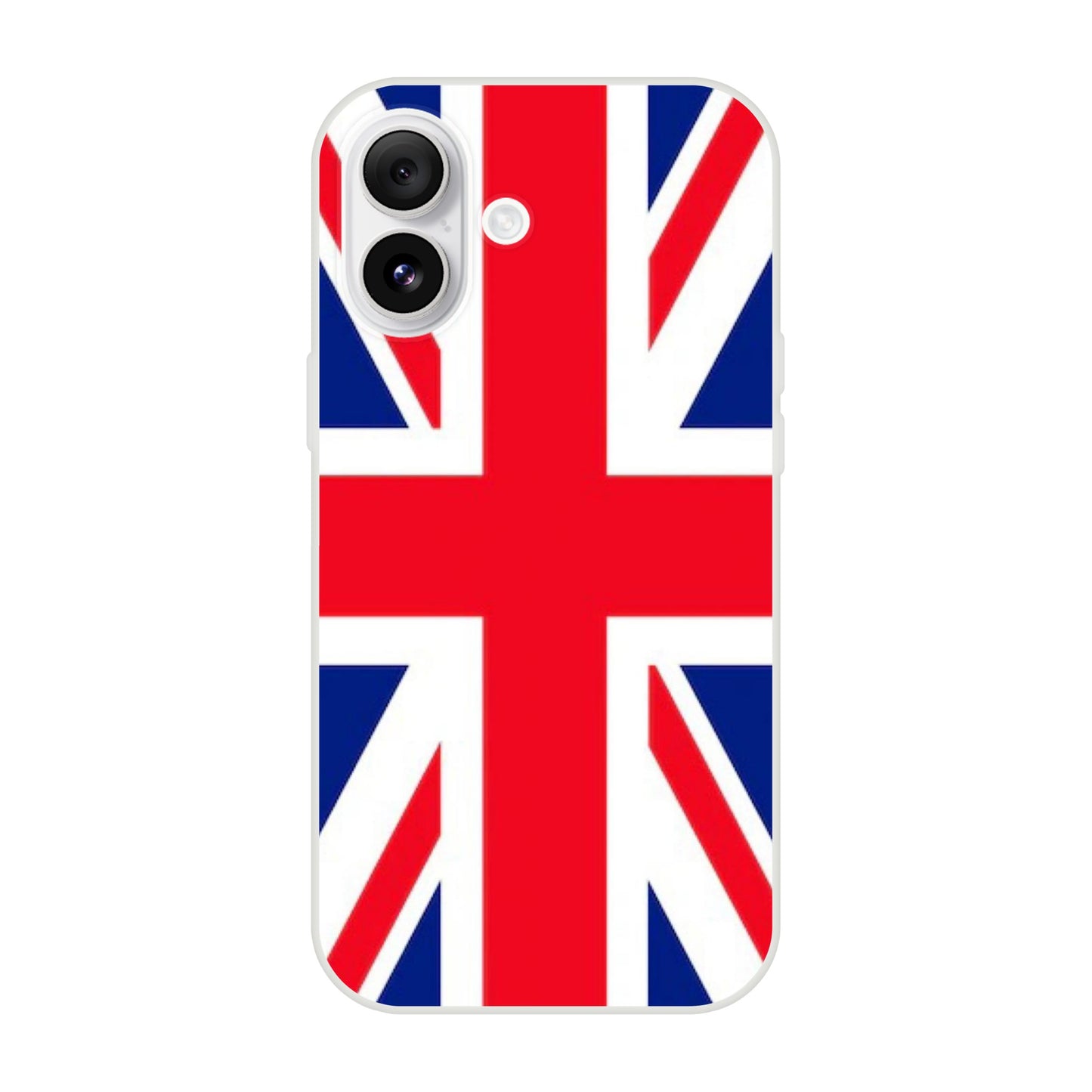 iPhone case with Union Jack design on a white background 14
