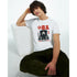 JDM men's white graphic tee with red 81 and car illustration; soft cotton blend, crew neck, sizes S-XL.