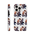 British bulldog skateboard pattern dual-layer tough phone case for iPhone 16/15/14/13 with wraparound print.