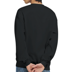 Back view of a black Car Jumper JDM Sweatshirt in a soft 50/50 cotton-poly blend.