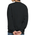 Back view of a black Car Jumper JDM Sweatshirt in a soft 50/50 cotton-poly blend.