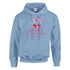 Blue women's cherries hoodie featuring pink cherry graphic with Sweet Cherries are my passion.