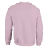 Back view of soft pink women's Mental Health Jumper graphic sweatshirt, 50/50 cotton-poly blend.