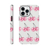Glitter Ball Cherries phone case with dual-layer protection for iPhone 16/15/14/13.