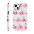 Glitter ball cherries iPhone case with dual-layer protection and wraparound print for iPhone 16, 15, 14, 13