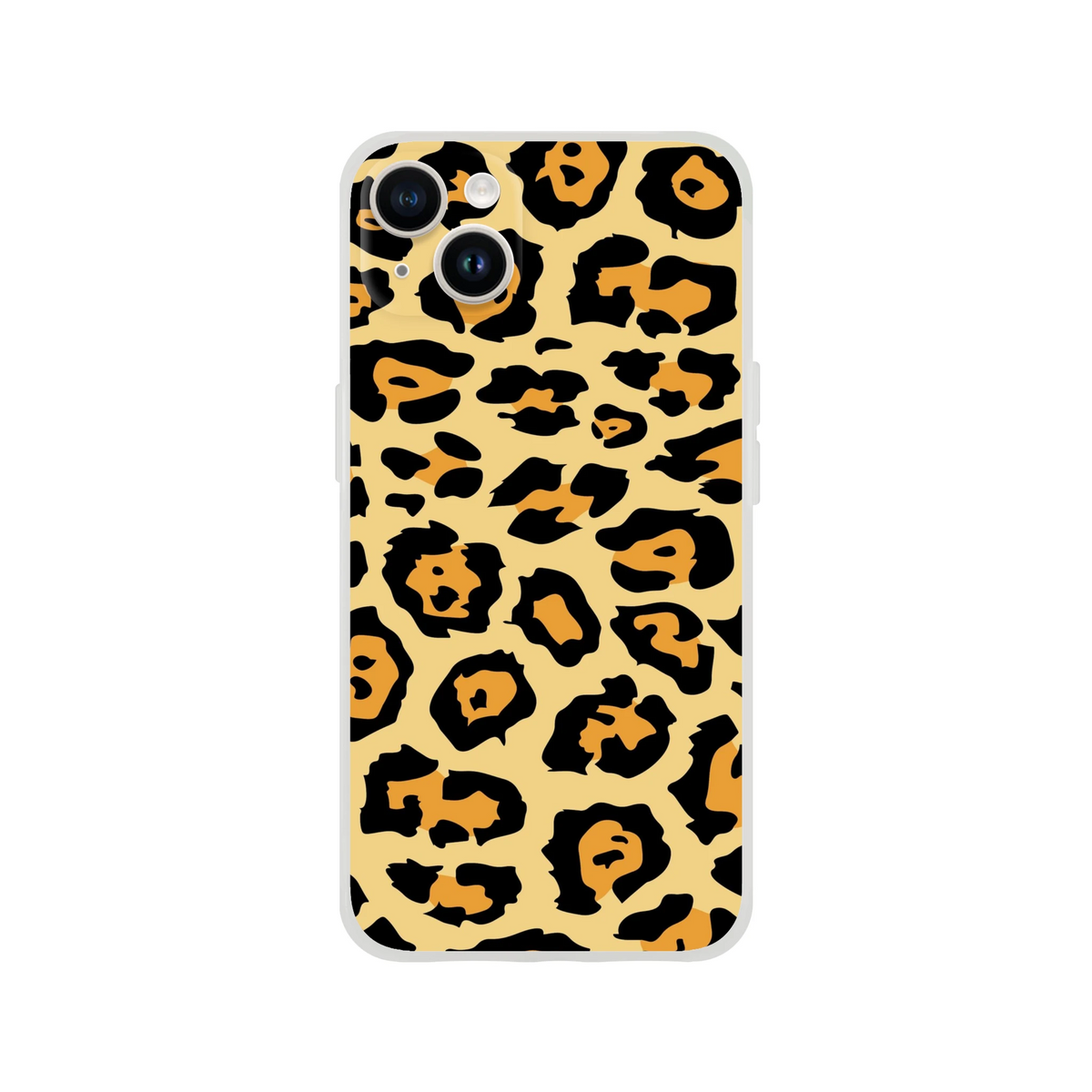 Classic leopard print iPhone case for iPhone 13-16 with retro animal pattern