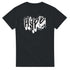 Black men's graphic T-shirt in a soft cotton blend with white graffiti Hype logo on the front.