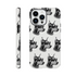 Gangster dog wraparound print dual-layer protective glossy iPhone case for iPhone 16, 15, 14, 13