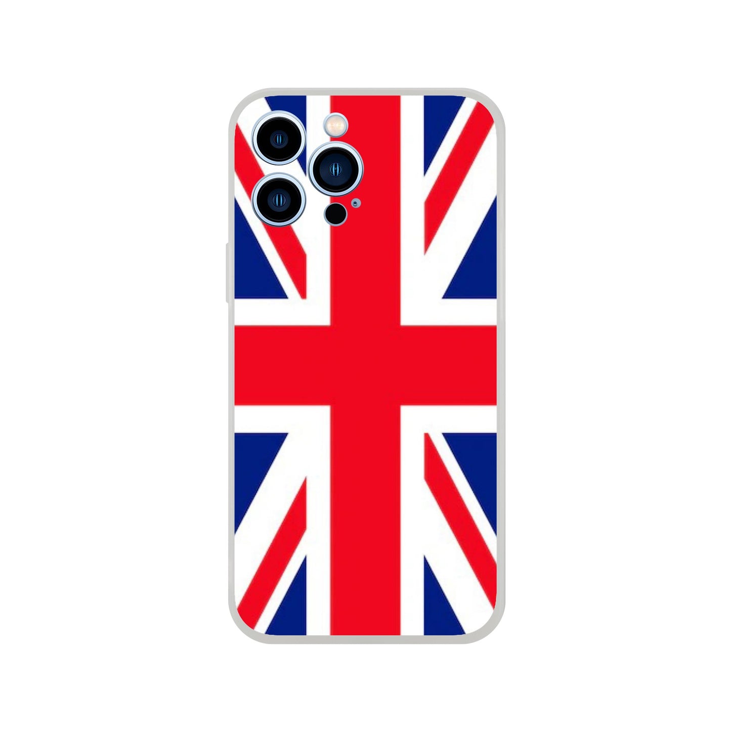 iPhone case with Union Jack design on a white background 16