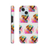 Dual-layer glossy dog-print protective case with wraparound back and sides for iPhone 16–13.