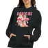 Pastel cowgirl hoodie featuring bow-tied pastel boots graphic, 50/50 cotton-poly blend, front pouch pocket.