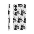 Gangster dog wraparound print tough phone case for iPhone 16 15 14 13 dual-layer protection
