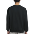 Back view of black Grizzly Bear men's graphic sweatshirt in soft cotton-polyester blend.