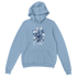 Light blue hoodie with floral graphic and "It's OK Not To Be OK" slogan, front pouch pocket.