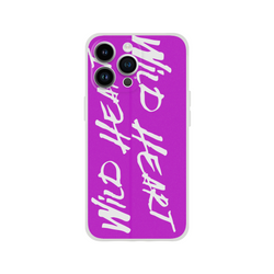 Cute Wild Heart iPhone Case for iPhone 13-16 with Believe In Yourself slogan; purple matte, slim protective cover.