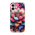 Mandala flower iPhone case with vibrant, intricate floral design for iPhone 16/15/14/13 - slim protective cover