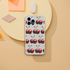Repeating cherry pattern slim protective phone case for iPhone 13 14 15 16 with transparent frost finish.