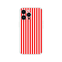 Red Stripe minimalist retro iPhone case with vertical red stripes for iPhone 13–16