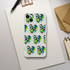 Chill dog design on a slim frosted transparent phone case with dogs wearing sunglasses and popsicles.