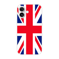 Union Jack flag iPhone case with a slim protective cover for iPhone 16, 15, 14, 13.