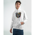 Men's teddy bear hoodie in white with colorful graffiti bear graphic, 50/50 cotton-poly, sizes S-XL