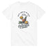 White women's cotton-blend tee with Happy Hour on the Beach cocktail graphic, orange slices and Cocktails & Drinks