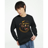 Black Grizzly Bear men's graphic sweatshirt in soft cotton blend with roaring bear wearing sunglasses and a gold chain.