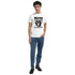 Trance Gorilla graphic T-shirt in white with black gorilla wearing headphones, soft cotton blend, crew neck sizes S-XL.