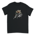 Black men's graphic tee featuring a floral magnolia and 'You Matter' slogan on the chest.