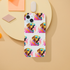 Dog wearing sunglasses wraparound print phone case for iPhone 16, 15, 14, 13; dual-layer protective with glossy finish