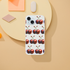 Cherry-pattern clear iPhone case, slim protective Flexi Case for iPhone 13–16