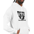 White Trance Gorilla graphic hoodie with a black gorilla wearing headphones and TRANCE GORILLA text.