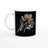 White ceramic mug with a black label featuring a magnolia and the "You Matter" slogan.