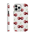 Lucky Cherries iPhone case - tough dual-layer protective cover with wraparound cherry print for iPhone 16/15/14/13