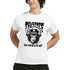 White men's T-shirt with Trance Gorilla graphic: gorilla wearing headphones and boombox accents.