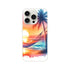 Tropical Beach Sunset iPhone case with palm trees and hammock for iPhone 16/15/14/13 - slim protective cover