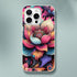 Mandala flower iPhone case - slim protective cover for iPhone 16/15/14/13 with vibrant boho design.