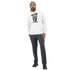 Trance Gorilla men's graphic hoodie in white with gorilla print, soft cotton blend, sizes S-XL