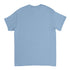 Light blue men's short-sleeve crew-neck T-shirt, back view.