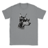 Gangster dog graphic tee: dog with sunglasses and chain on a soft cotton blend shirt