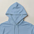 Berlin Graphic Women’s Hoodie, light blue soft cotton blend, hooded pullover, sizes S–XL; grey, green, blue options.