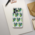 Chill Dog phone case with transparent design, cartoon dog in sunglasses holding a green popsicle for iPhone 13–16.